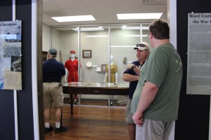 Robin Donnelly, John Echols and Keegan Chetwynd explore the new Monahans museum. Photo by Tuck