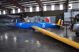 The glider will be hung from the roof with care.  A dramatic display for patrons upon entering the MAAF Museum.