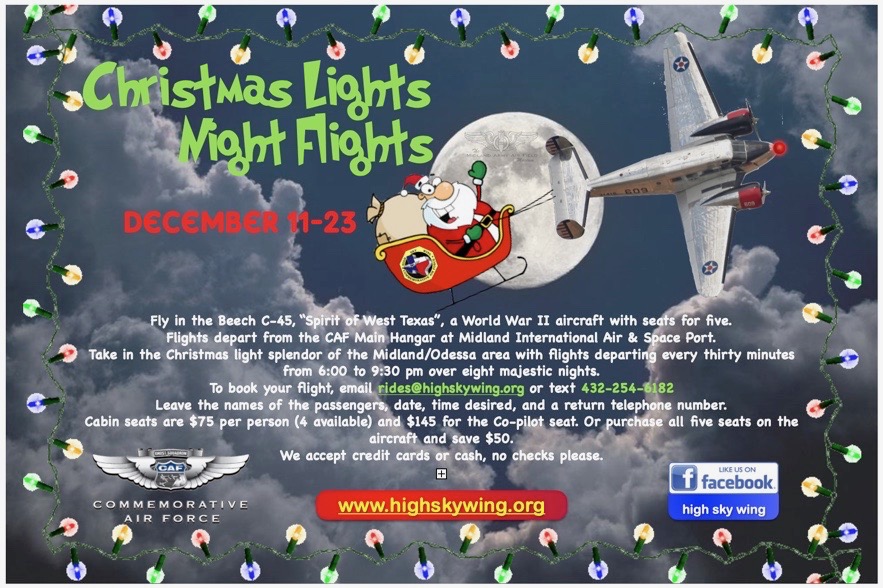 Christmas Night flights 2020 flyer